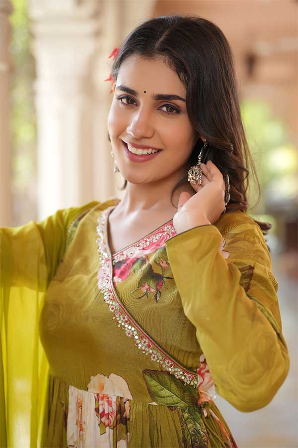 Graceful Muslin: Angarakha Anarkali with Delicate Neck Embroidery, Flared Sharara Pants
