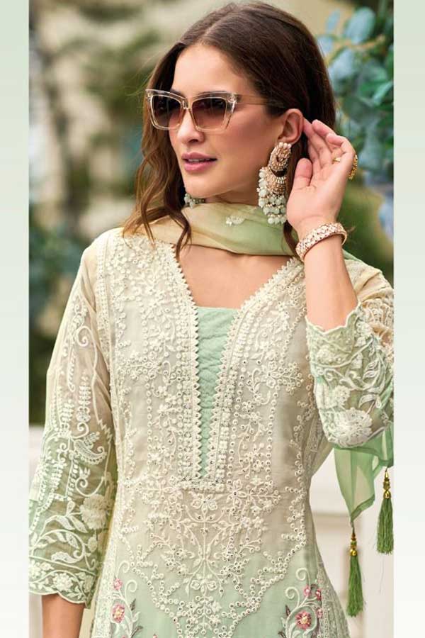Effortless Elegance: Mint Green Suit Magic