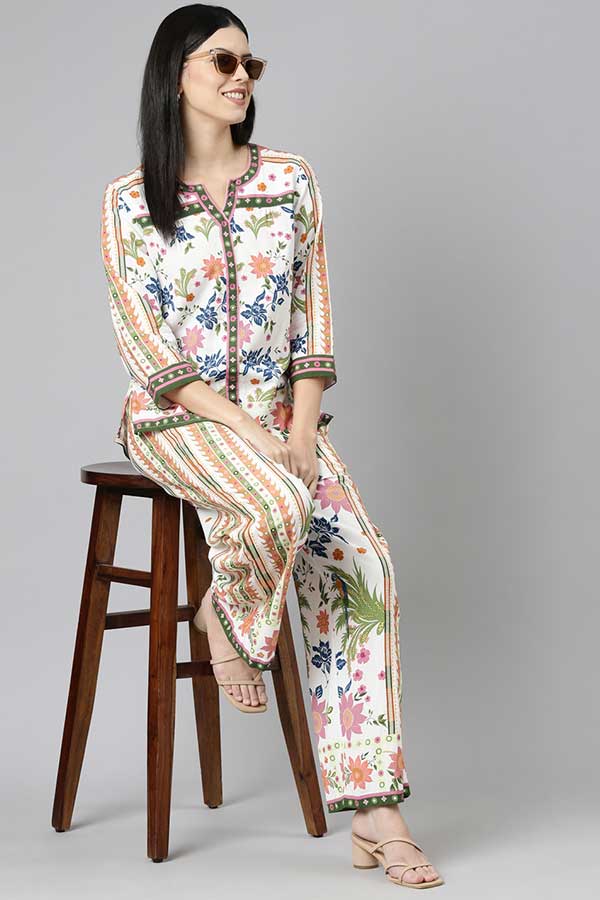 Trendy Trio: Cotton, Flex Rayon, and Cheese Cotton Coord Set