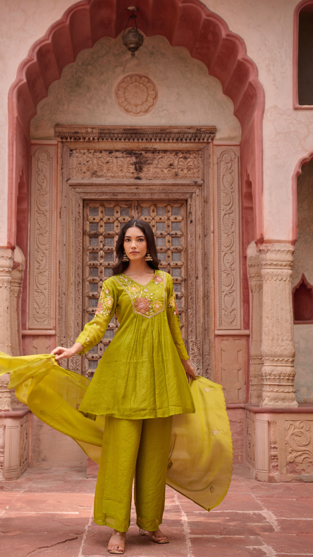 Mul Chanderi suit