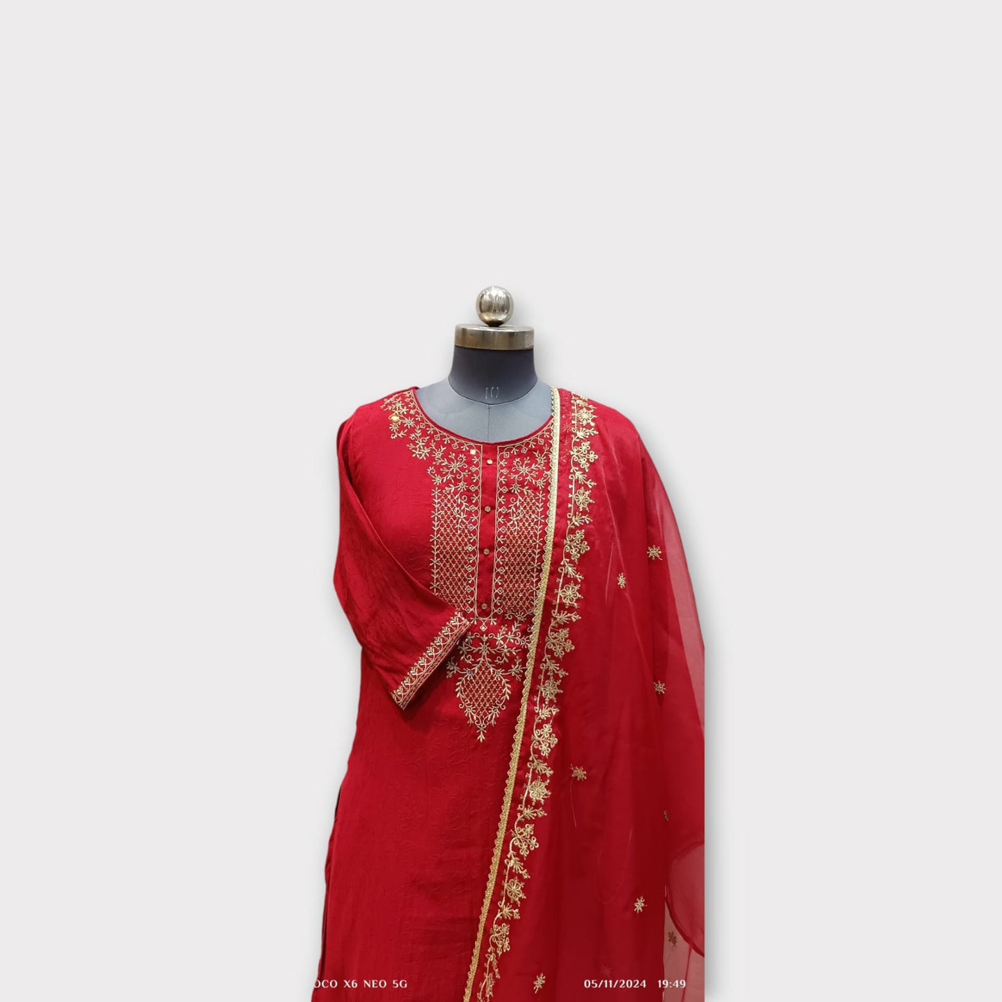 STITCHED SUIT (RED): PANTS & MATCHING TOP 20249