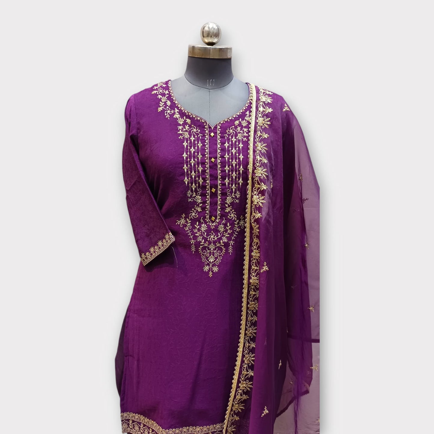 STITCHED SUIT (PURPLE): PANTS & MATCHING TOP 202411