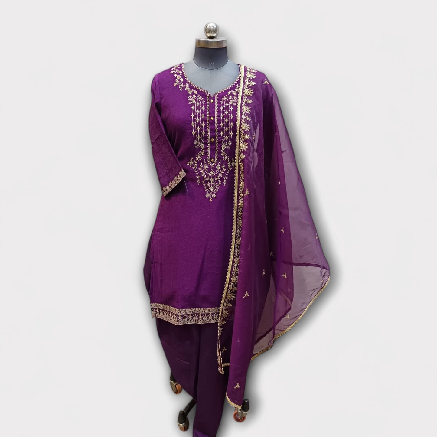STITCHED SUIT (PURPLE): PANTS & MATCHING TOP 202411