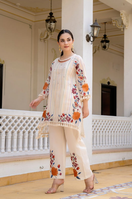 Soft Mul Cotton Multi Lurex Coord Set