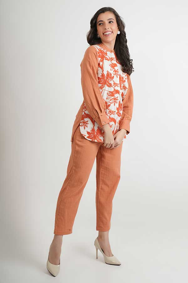 Trendy Twosome: Pure Cotton Flex Rayon Coord Set
