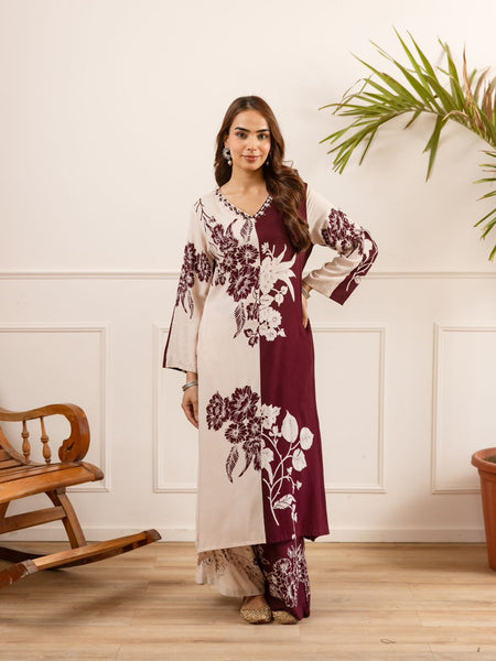 German Rayon Kurta Cord Set