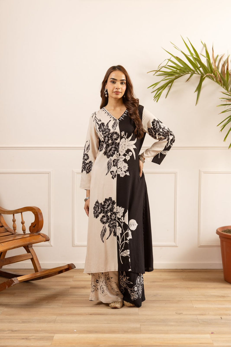 Black & White Indo-Western