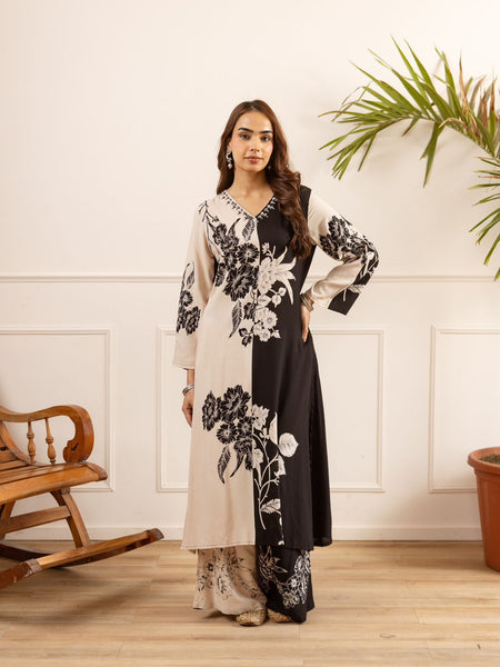 Black & White Indo-Western