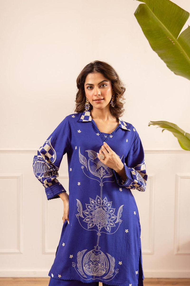 Royal Bloom Elegance Co-Ord Set