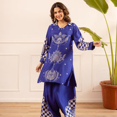 Royal Bloom Elegance Co-Ord Set