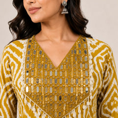 Royal Mustard Fusion Wear Co-Ord Set