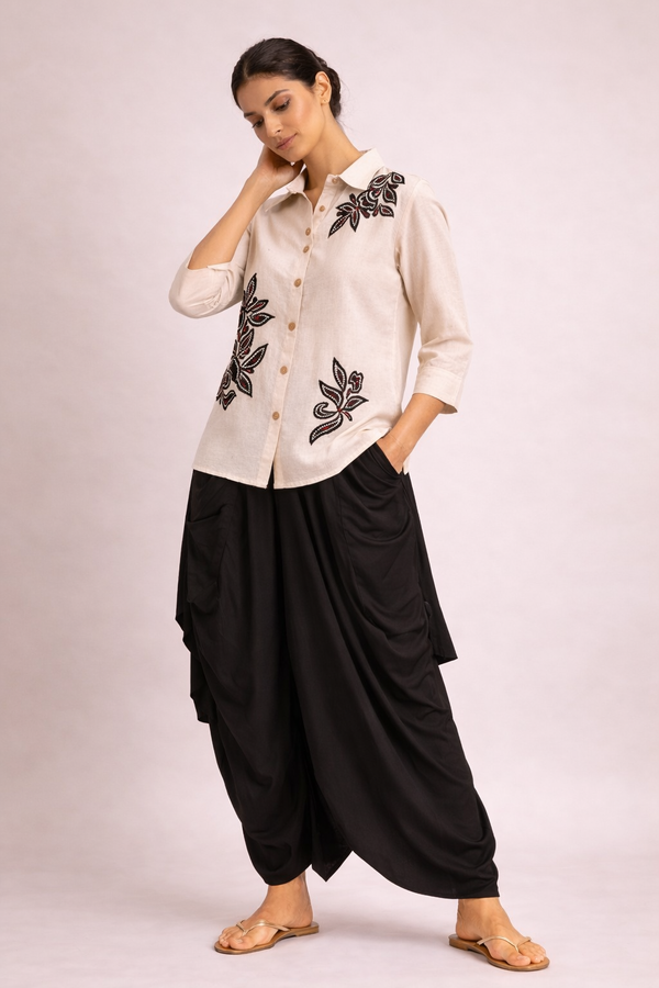 Black & White Indo Western Set