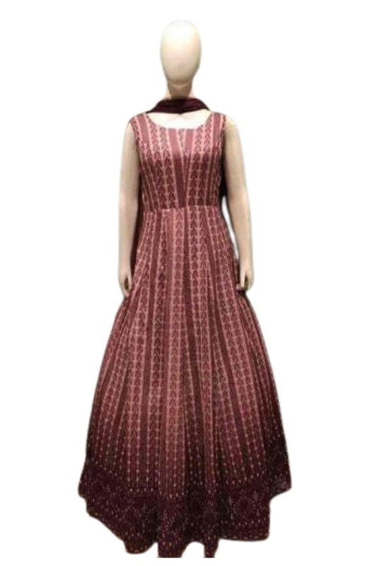 Lavender Banarasi Butta Lehenga Set with Mirror Work Blouse & Zari Shrug