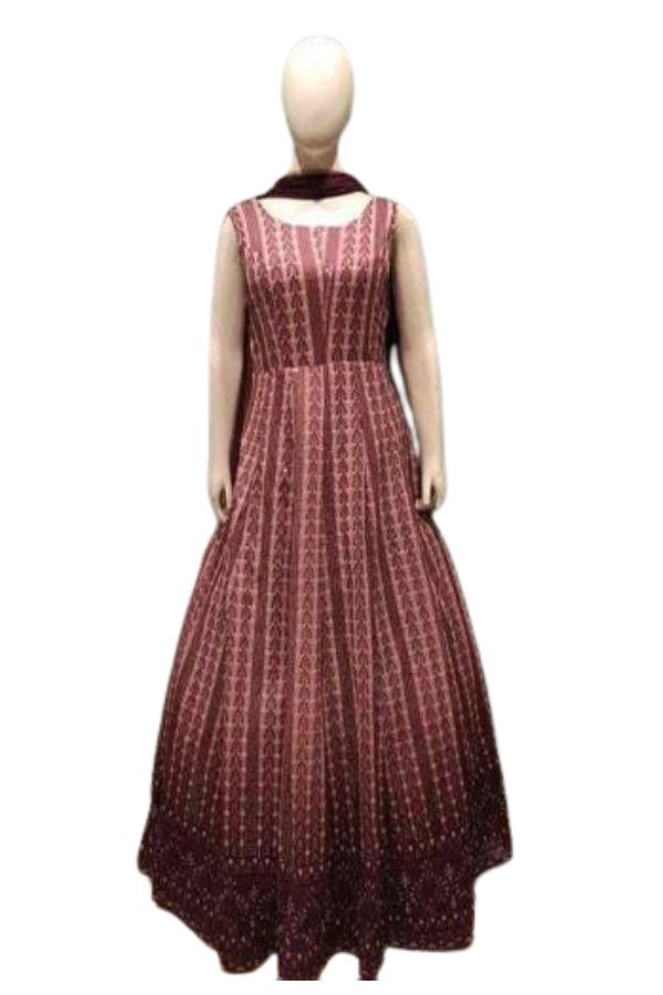 Lavender Banarasi Butta Lehenga Set with Mirror Work Blouse & Zari Shrug