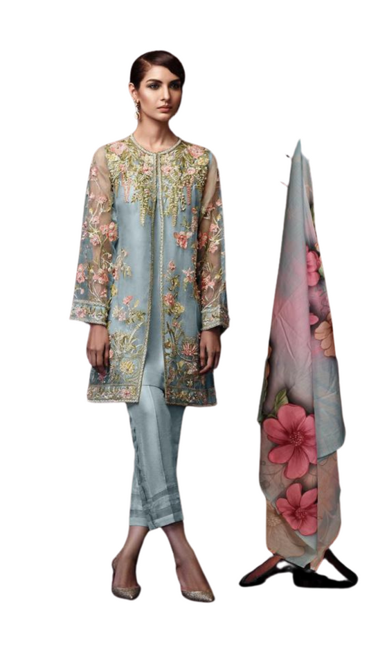 Skyblue Colour Pakistani Suit