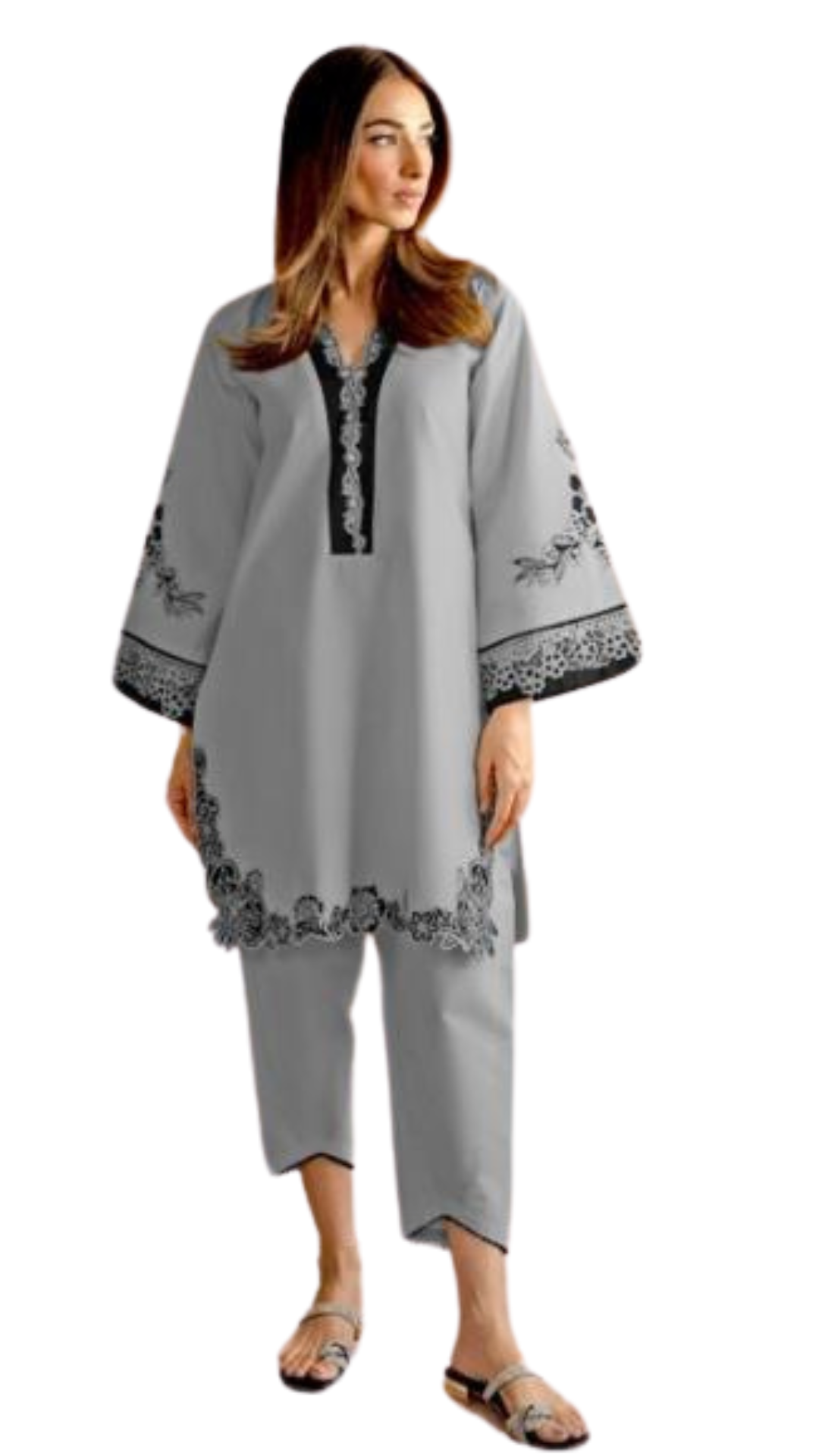 Green, Blue, Beige, Pink Colour Pakistani Suit