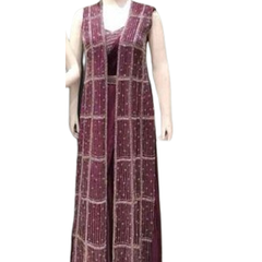 Teal Banarasi Butta Lehenga Set with Mirror Work Blouse & Zari Shrug