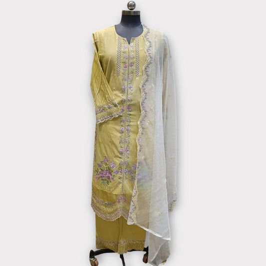 Pakistani Suit 202416 Yellow