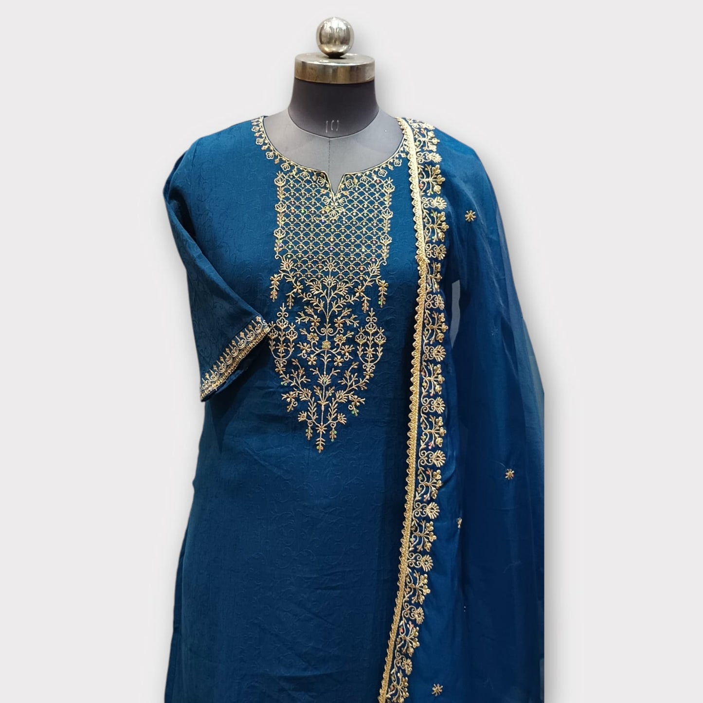 STITCHED SUIT (BLUE): PANTS & MATCHING TOP 202418