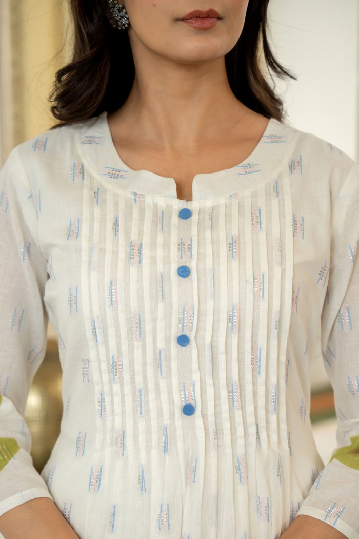 Soft Mul Cotton Brush Painted  Coord Set / Two Piece Set
