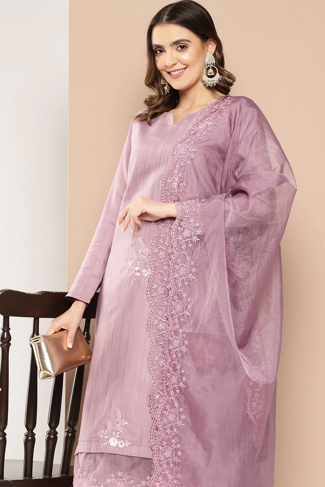 TIMELESS MADHUBALA WITH TONE ON TONE SUBTLE EMBROIDERY AND SHEERNESS OF ORGANZA